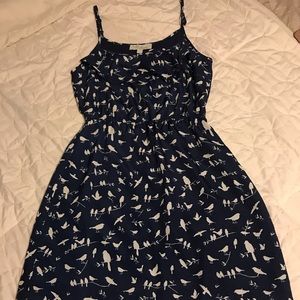 Navy blue dress with birds🕊